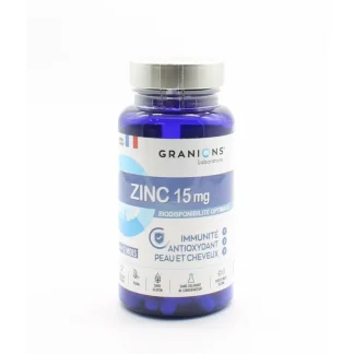 Granions Zinc 15mg Disponibilité Optimale 60 gélules