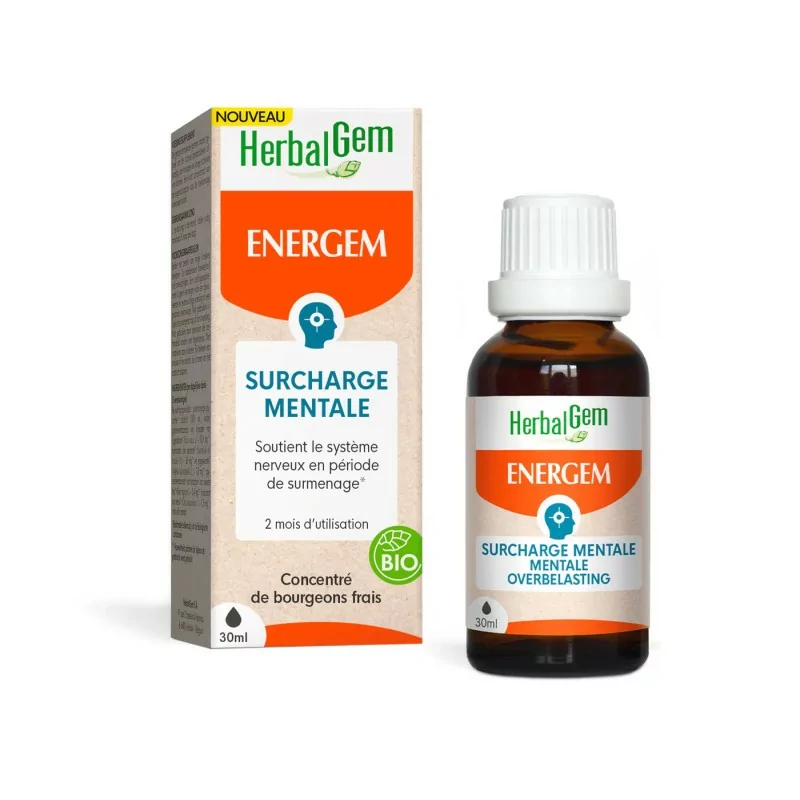 HerbalGem Energem Surchage Mentale Bio 30ml