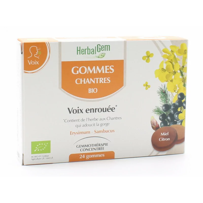 HerbalGem Gommes Chantres Bio X24