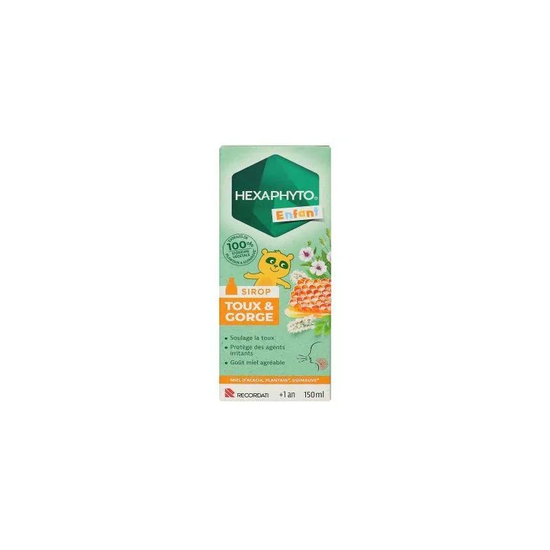 Hexaphyto Enfant Sirop Toux et Gorge 150ml