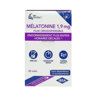 IBSA Mélatonine 1,9mg 30 films orodispersibles