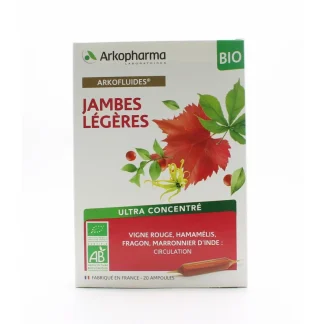 Arkopharma Arkofluides Bio Jambes Légères 20 ampoules
