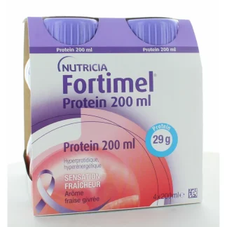 Nutricia Fortimel Protein Arôme Fraise Givrée 4X200ml