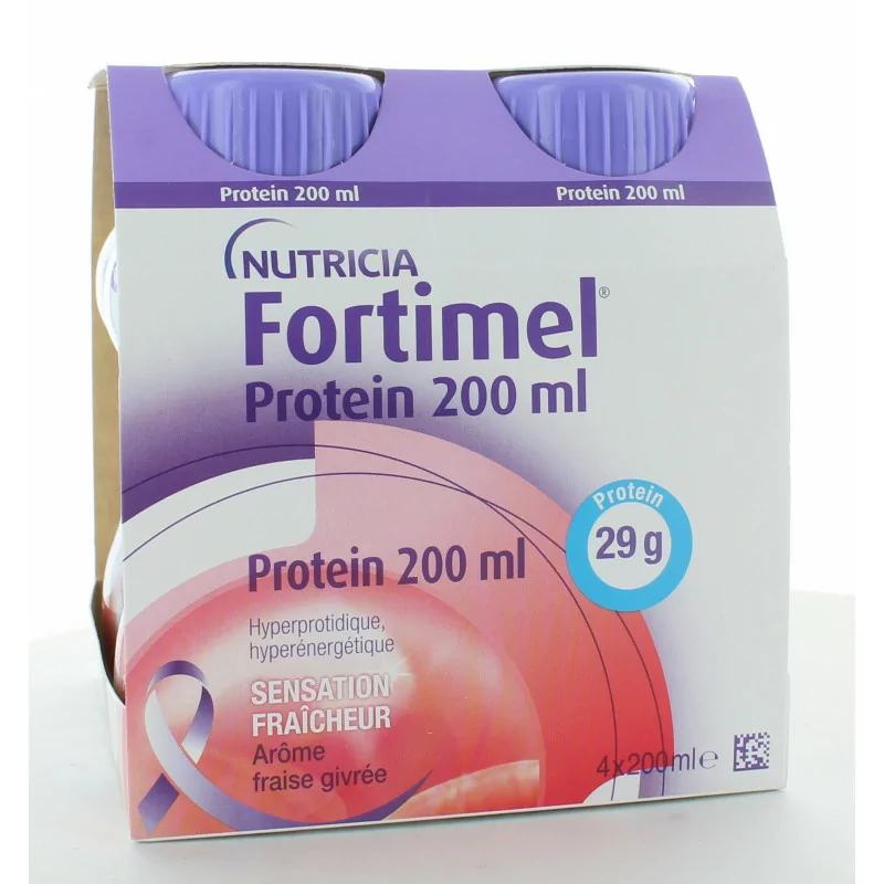Nutricia Fortimel Protein Arôme Fraise Givrée 4X200ml