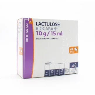 Lactulose Biogaran 10g/15ml Solution Buvable 20 sachets