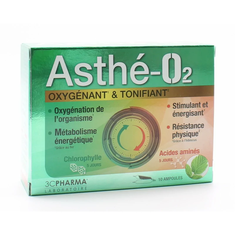 Les 3 Chênes Asthé-O2 Oxygénant & Tonifiant 10 ampoules