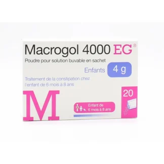 Macrogol 4000 EG Enfants 4g 20 sachets