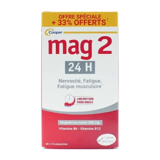 Mag 2 24H 45+15 comprimés