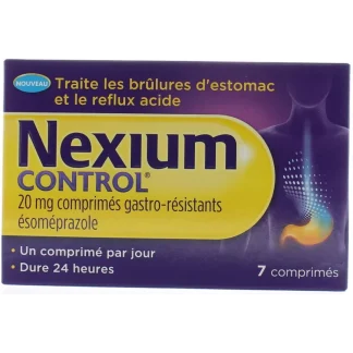 Nexium Control 20 mg 7 comprimés gastro-résistants
