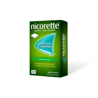 Nicorette 2mg Menthe Fraîche 105 gommes