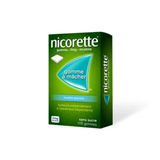 Nicorette 2mg Menthe Glaciale 105 gommes