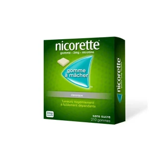 Nicorette 2mg 210 gommes