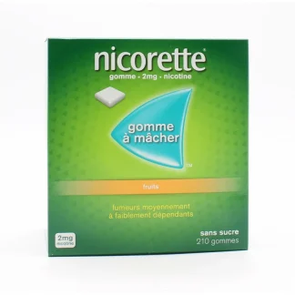 Nicorette 2mg Fruits 210 gommes