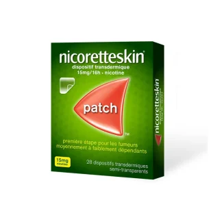 Nicoretteskin 15mg/16h 28 patchs transdermiques