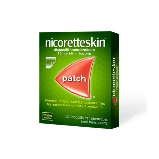 Nicoretteskin 25mg/16h 28 patchs transdermiques