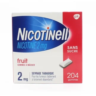 Nicotinell 2mg Fruit 204 gommes