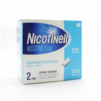Nicotinell 2mg Menthe Fraîcheur 204 gommes