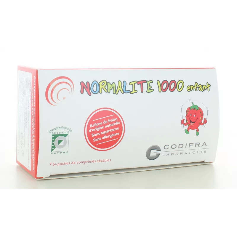 Normalite 1000 Enfant Codifra 14 comprimés