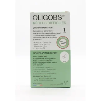 Oligobs Règles Difficiles Confort Menstruel 15 comprimés