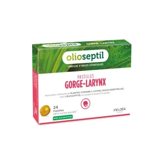 Olioseptil Gorge Larynx Miel Eucalyptus 24 pastilles