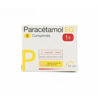 Paracétamol EG 1g 8 comprimés