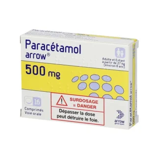 Paracétamol Arrow 500mg 16 comprimés