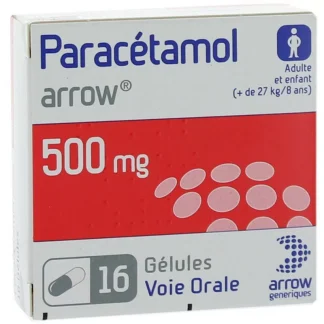 Paracétamol Arrow 500mg 16 gélules