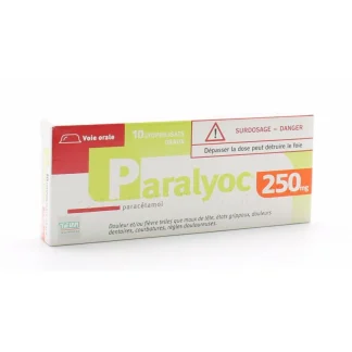 Paralyoc 250mg 10 lyophilisats oraux