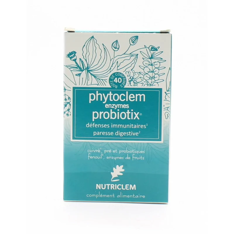 Phytoclem Enzymes Probiotix 40 comprimés