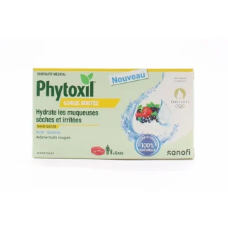 Phytoxil Gorge Irritée Fruits Rouges 16 pastilles sans sucres