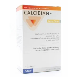 PiLeJe Calcibiane Saveur Citron 30 sachets