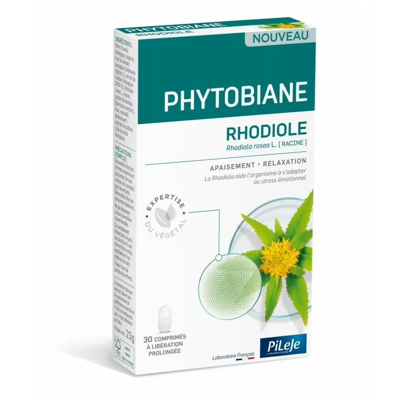 Pileje Phytobiane Rhodiole 30 comprimés à libération prolongée