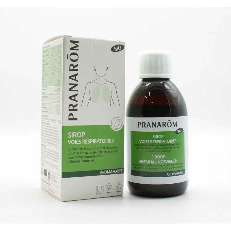 Pranarôm Aromaforce Bio Sirop Voies Respiratoires 225ml