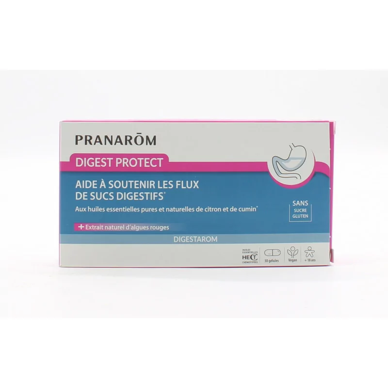 Pranarom Digestarom Digest Protect Sans Sucre 30 gélules