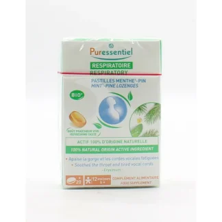 Puressentiel Respiratoire Pastilles Menthe - Pin X20