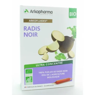 Arkopharma Arkofluides Radis Noir Bio 20 ampoules
