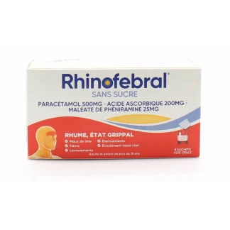 Rhinofebral Sans Sucre 8 sachets