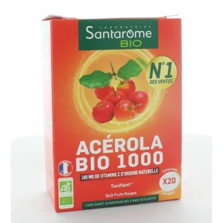 Santarome Bio Acérola 1000 20 comprimés