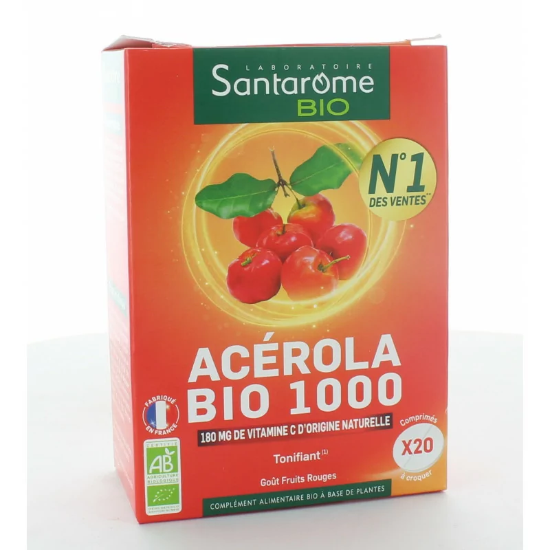 Santarome Bio Acérola 1000 20 comprimés