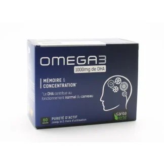 Santé Verte Oméga 3 1000mg DHA 60 Capsules