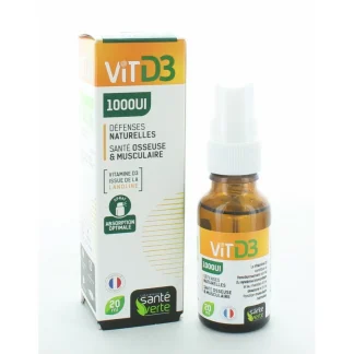 Santé Verte VitD3 1000UI 20ml
