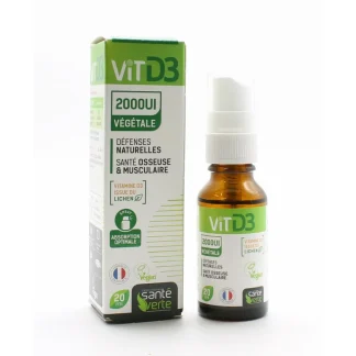 Santé Verte VitD3 2000Ul Végétale 20ml