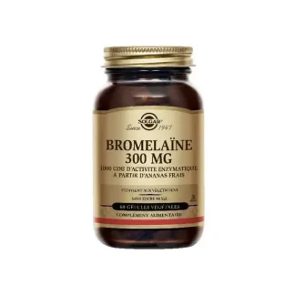 Solgar Bromélaïne 300mg 60 gélules végétales