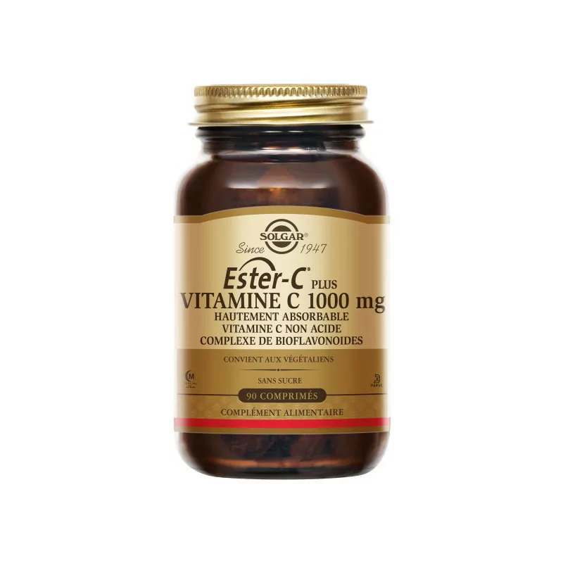Solgar Ester-C Plus Vitamine C 1000mg 90 comprimés