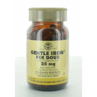 Solgar Fer Doux 25mg 90 gélules