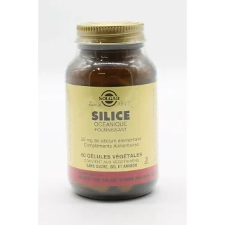 Solgar Silice Océanique Fournissant 25mg 50 gélules