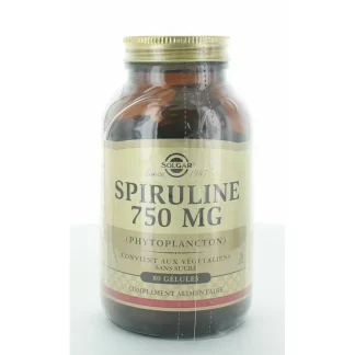 Solgar Spiruline 750mg 80 gélules