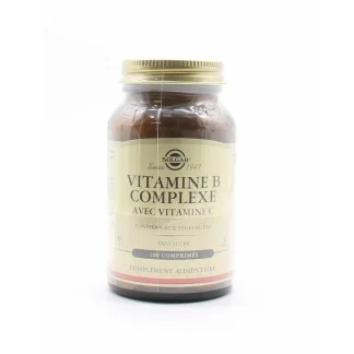 Solgar Vitamine B Complexe avec Vitamine C 100 comprimés