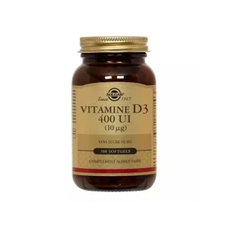 Solgar Vitamine D3 400UI (10µg) 100 softgels