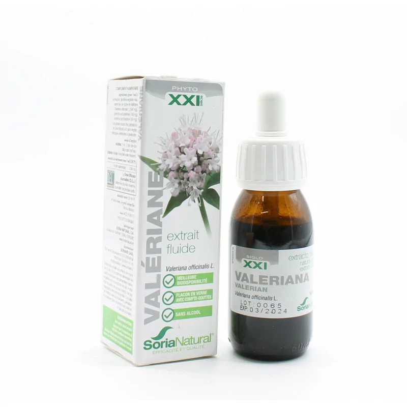 Soria Natural Extrait Fluide de Valériane 50ml